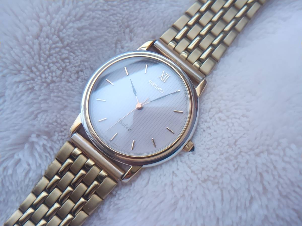 ドルチェ セイコー クオーツ SEIKO 美品セイコー クォーツ5S21-6020 