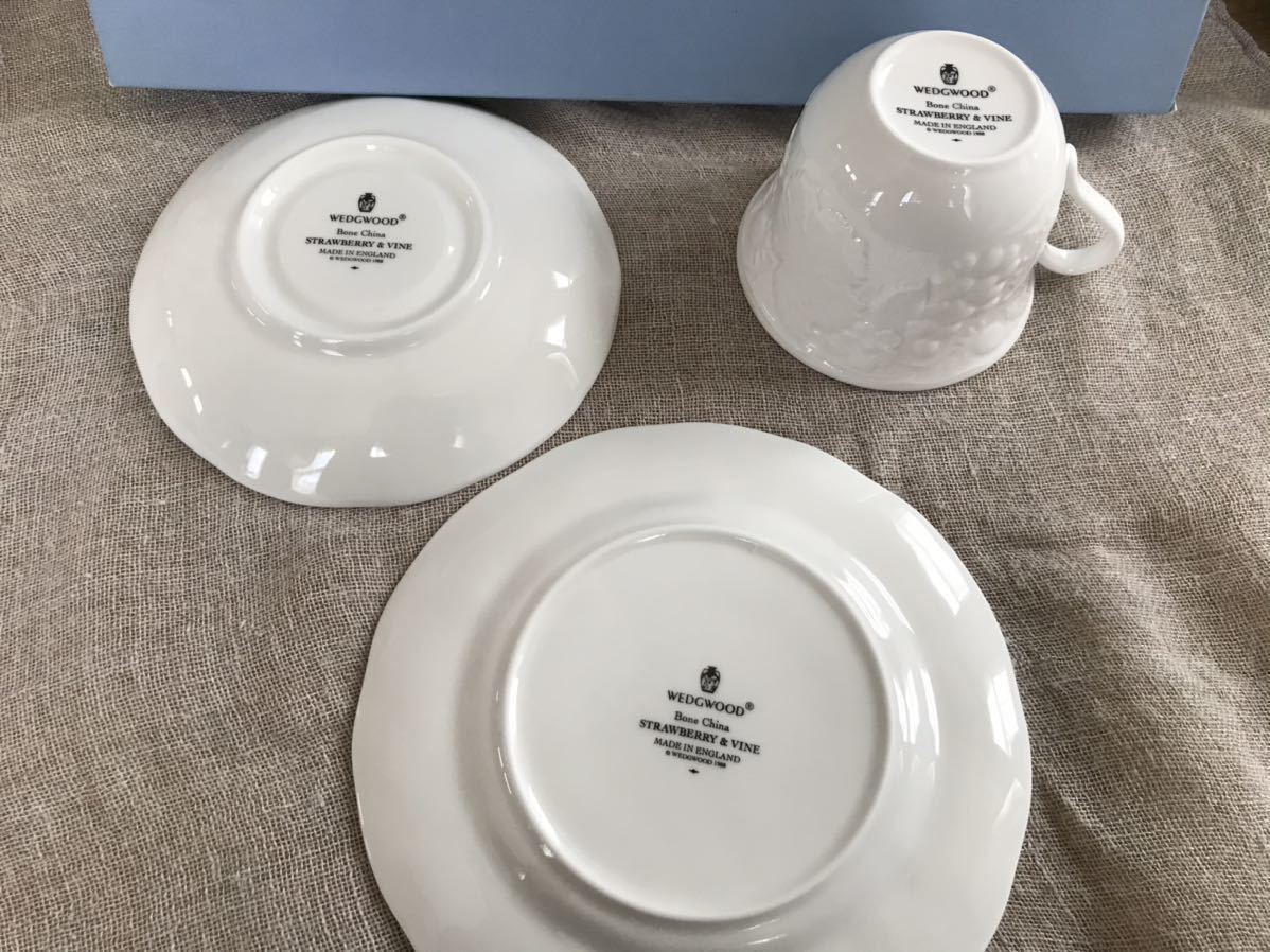 WEDGWOOD カップ&ソーサー ケーキ皿 ２客セット_4