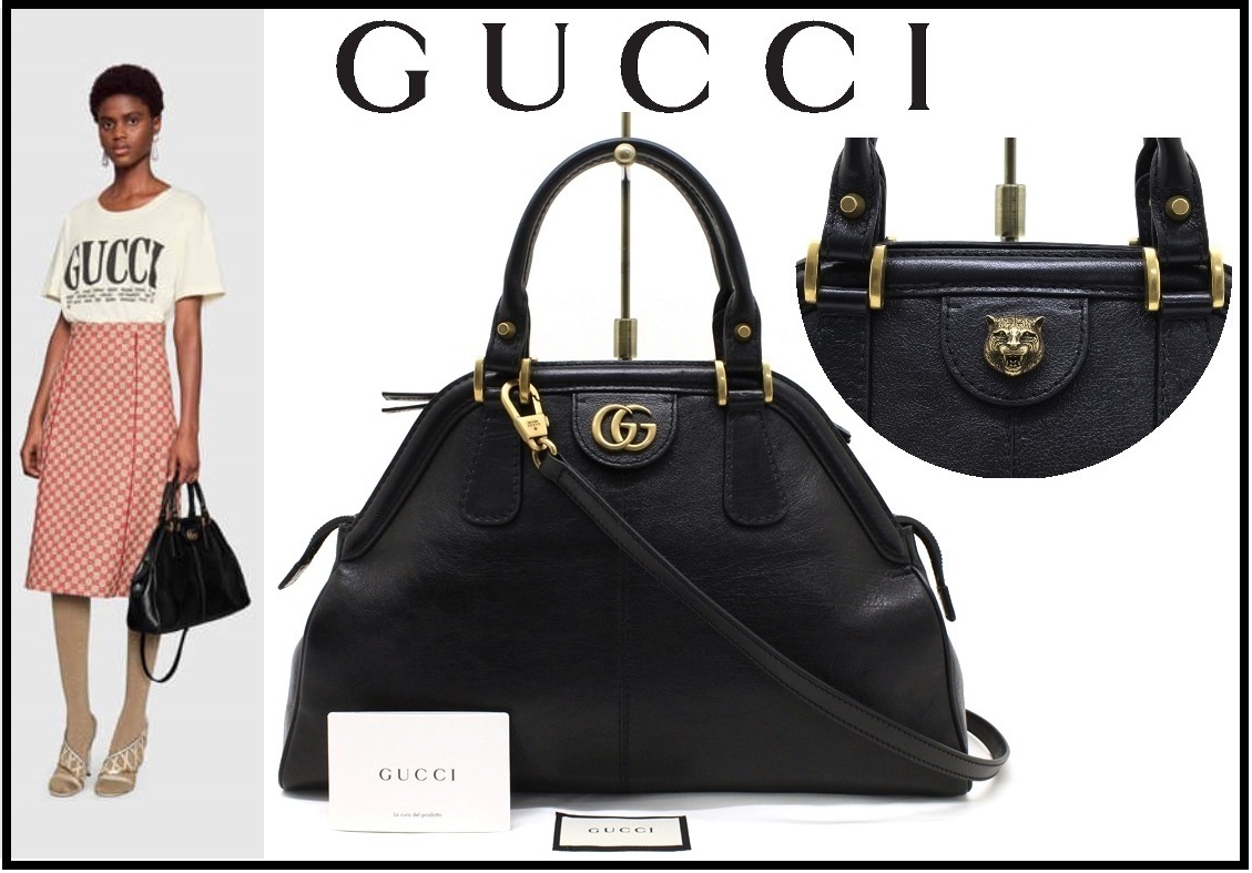 正規販売品 30万新品◇GUCCIグッチ リ(ベル)レザー2wayハンドバッグ黒1 正規販売品 30万新品◇GUCCIグッチ リ(ベル)レザー2wayハンドバッグ黒1