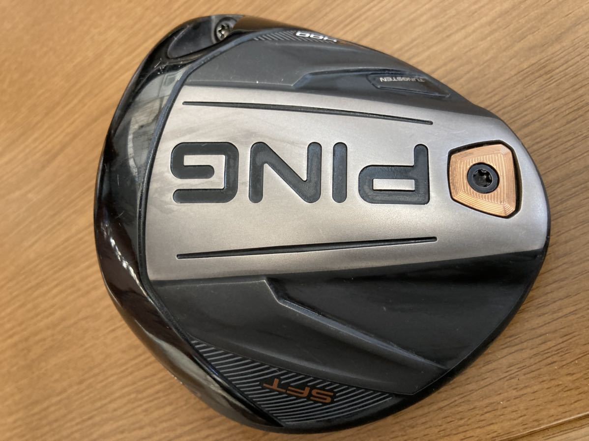G400 PING ドライバー ヘッドのみ SFT ピン 10° ドライバーヘッドのみ g400 ping 付属品付PING 10度 専用ヘッドカバー・専用レンチ付き ヘッドの通販 ヘッドカバー・レンチ 中古ヘッドのみの出品です。フィンに小さな塗装