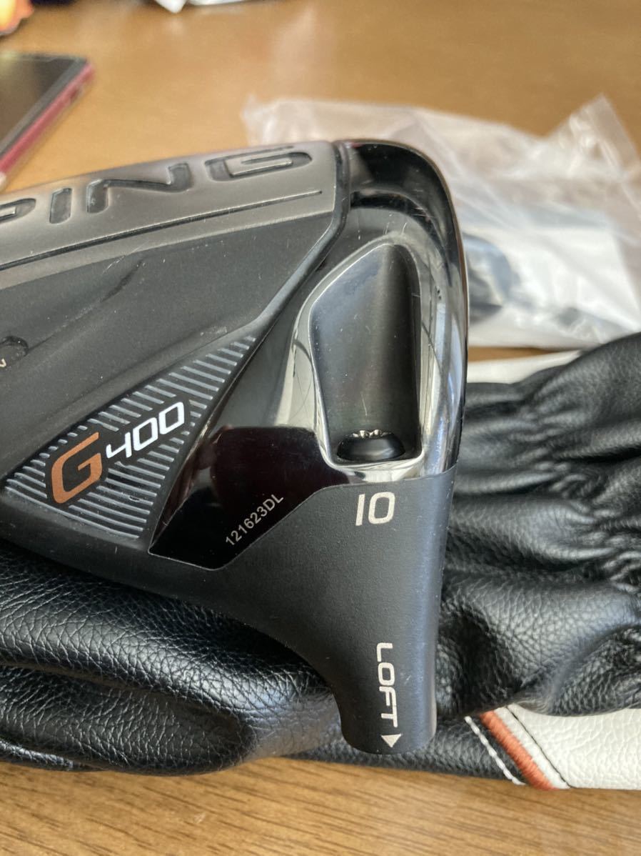 G400 PING ドライバー ヘッドのみ SFT ピン 10° ドライバーヘッドのみ g400 ping 付属品付PING 10度 専用ヘッドカバー・専用レンチ付き ヘッドの通販 ヘッドカバー・レンチ 中古ヘッドのみの出品です。フィンに小さな塗装