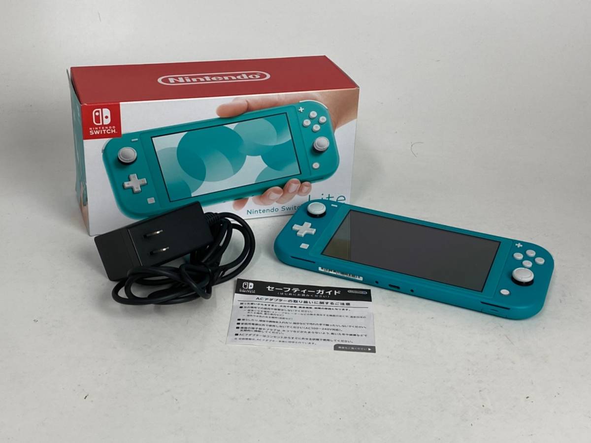 No. 4620☆1円～【Switch Lite】スイッチライト 色：ターコイズ【動作