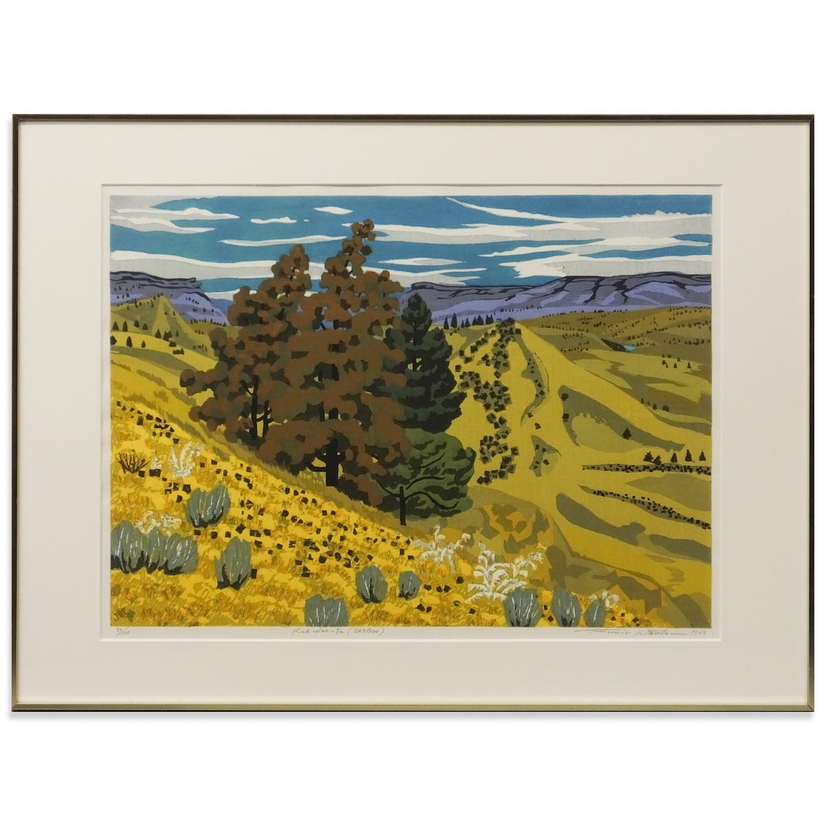 お買い得，新品 最終 おたからや美術画廊 北岡文雄 Kah-nee-ta Oregon 風景画 本人サイン 外国 アメリカ 田舎 町並み 絵画 版画 保証 42384kyzz(木版画)｜売買されたオークション情報、yahooの商品情報をアーカイブ公 木版画
