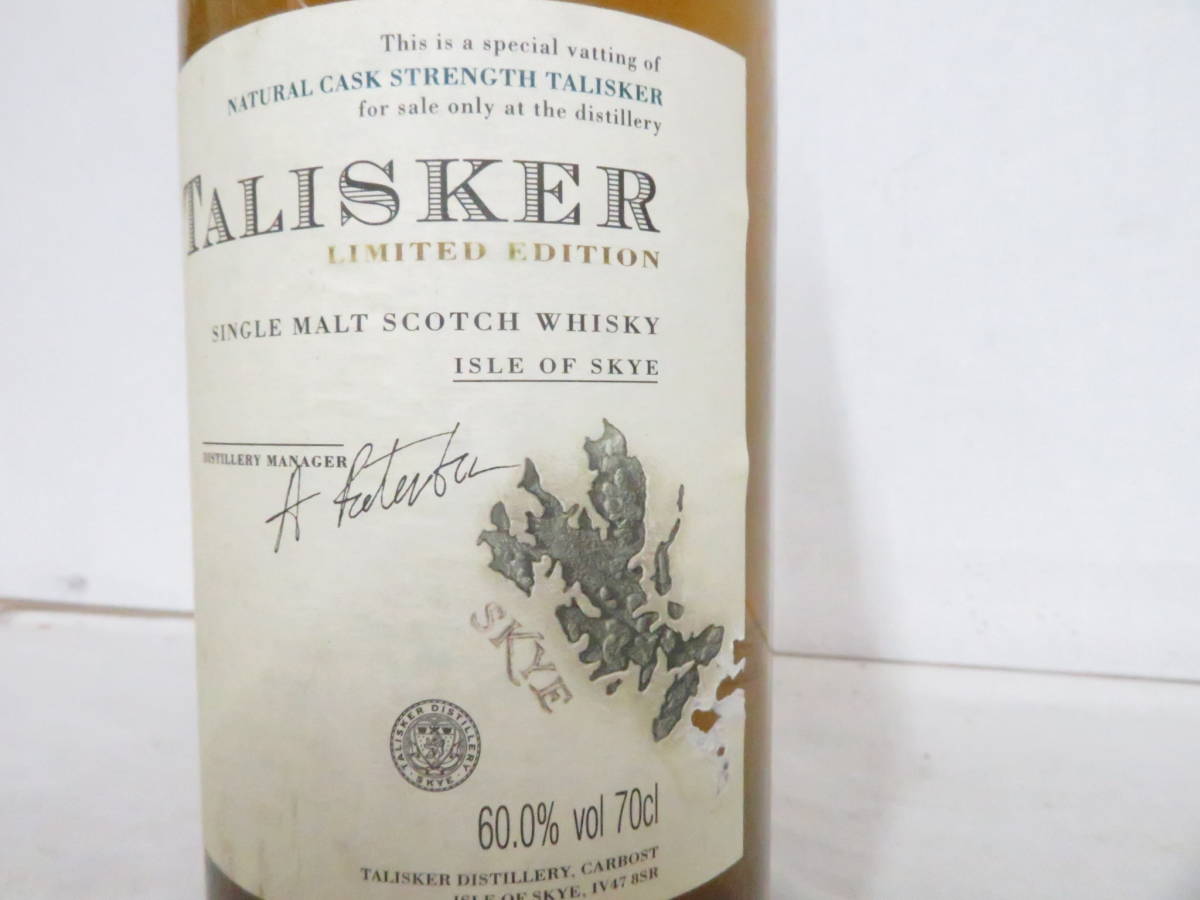 ☆☆未開栓　古酒　TALISKER　タリスカー　リミテッドエディション　カスクストレングス　シングルモルト　60.0%　700ｍｌ タリスカー 25年 未開栓 古酒 700mlの通信販売 エクスペエディションオーク