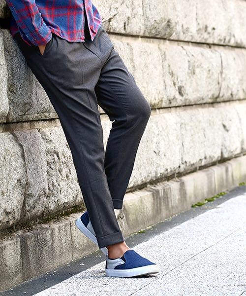 お買い得，お得 The DUFFER of ST.GEORGE STRETCH WOOL ANKLE CUT TAPERED TROUSERS アンクル丈 ウールスラックス S グレー メンズ 定価13200円(Sサイズ)｜売買されたオークション情報、yahooの商品情報をアーカイブ公開 - オーク Sサイズ