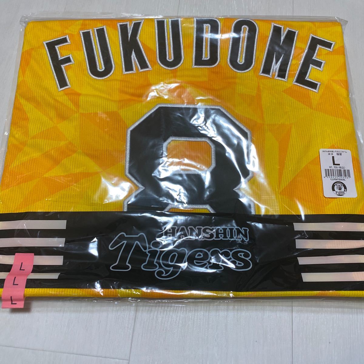 阪神タイガース 福留孝介 背番号8 レプリカユニフォー厶 XO 阪神