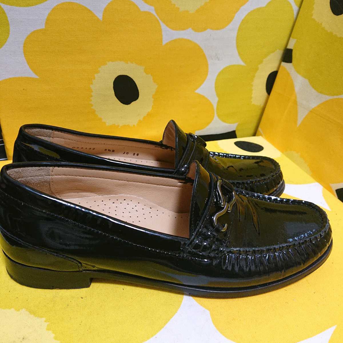 COLE HAAN 5.5 5-1/2B 22.5cm エナメル パンプス ローファー コール 