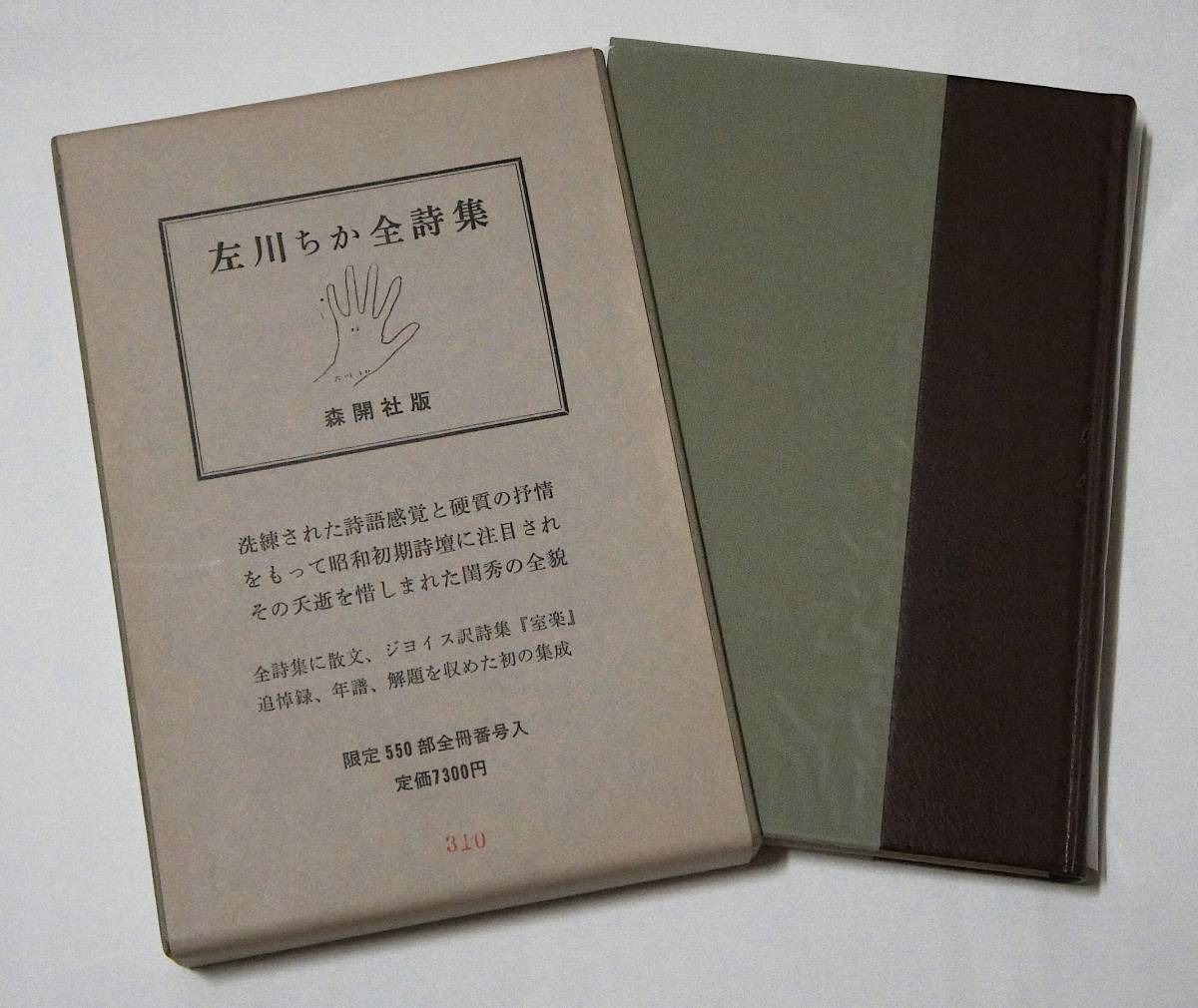 佐川ちか全詩集（森開社版）限定550部　1983年 佐川ちか全詩集（森開社版）限定550部 1983年 左川ちか」