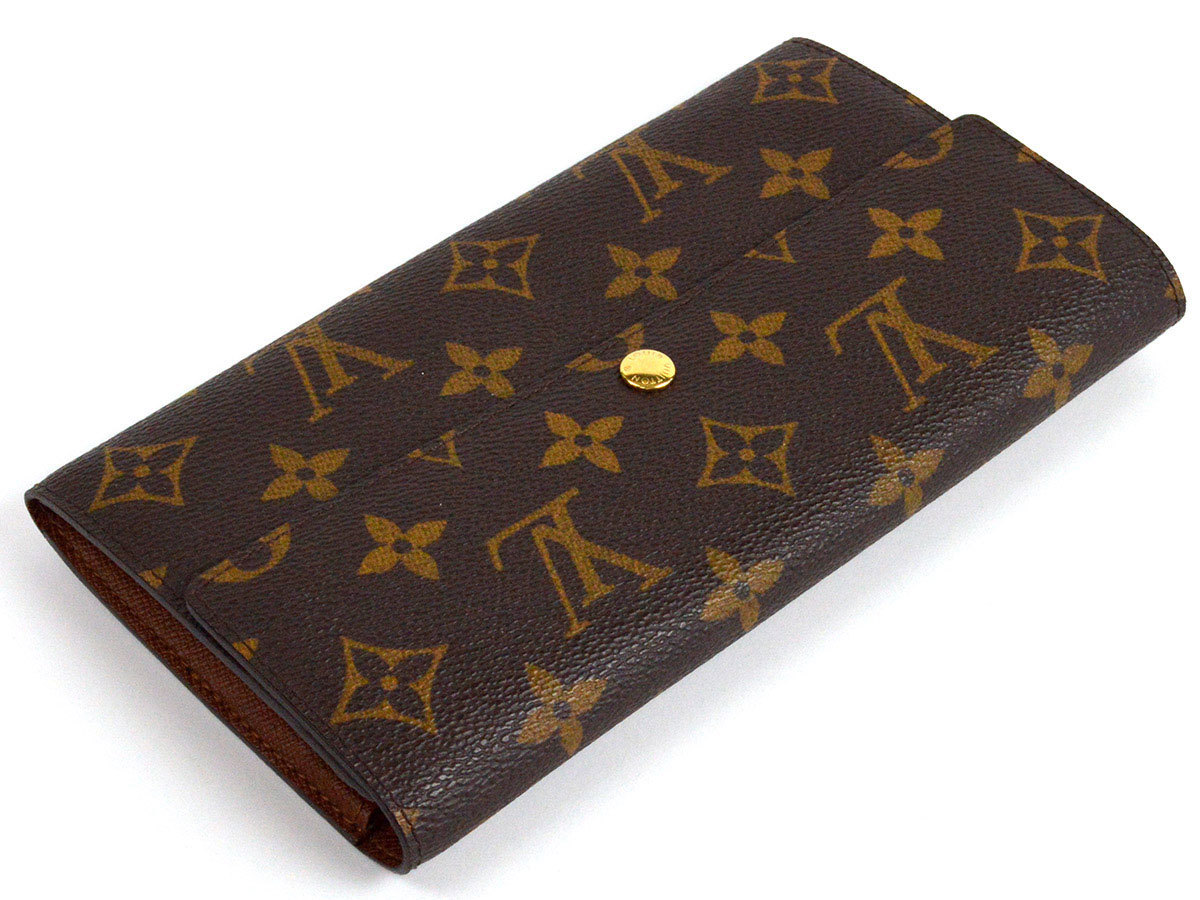 89504〇美品 LOUIS VUITTON ルイ ヴィトン/ ポシェット ポルトモネ クレディ/ 二つ折り長財布/ モノグラム ブラウン レディース/ M61726