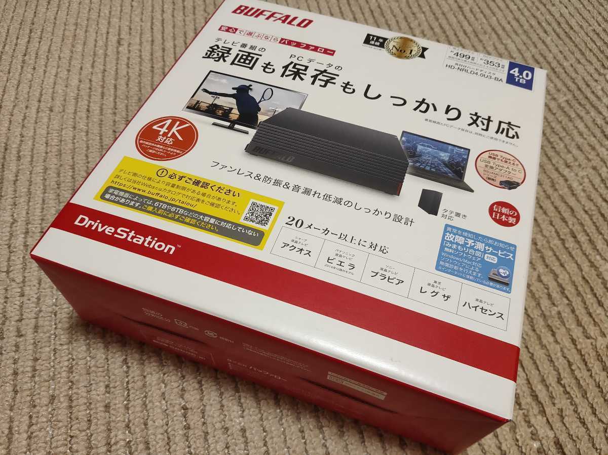 人気定番，品質保証】 ③□新品未開封□バッファロー 4TB HDD HD-NRLD4 