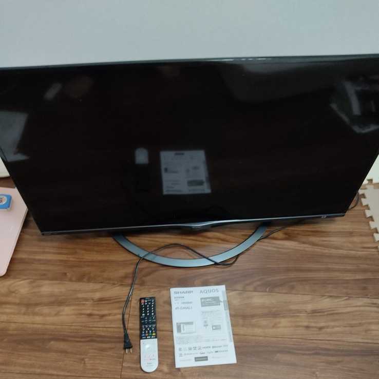 液晶テレビ SHARP AQUOS シャープ 45型 4K ジャンク品 液晶割れあり