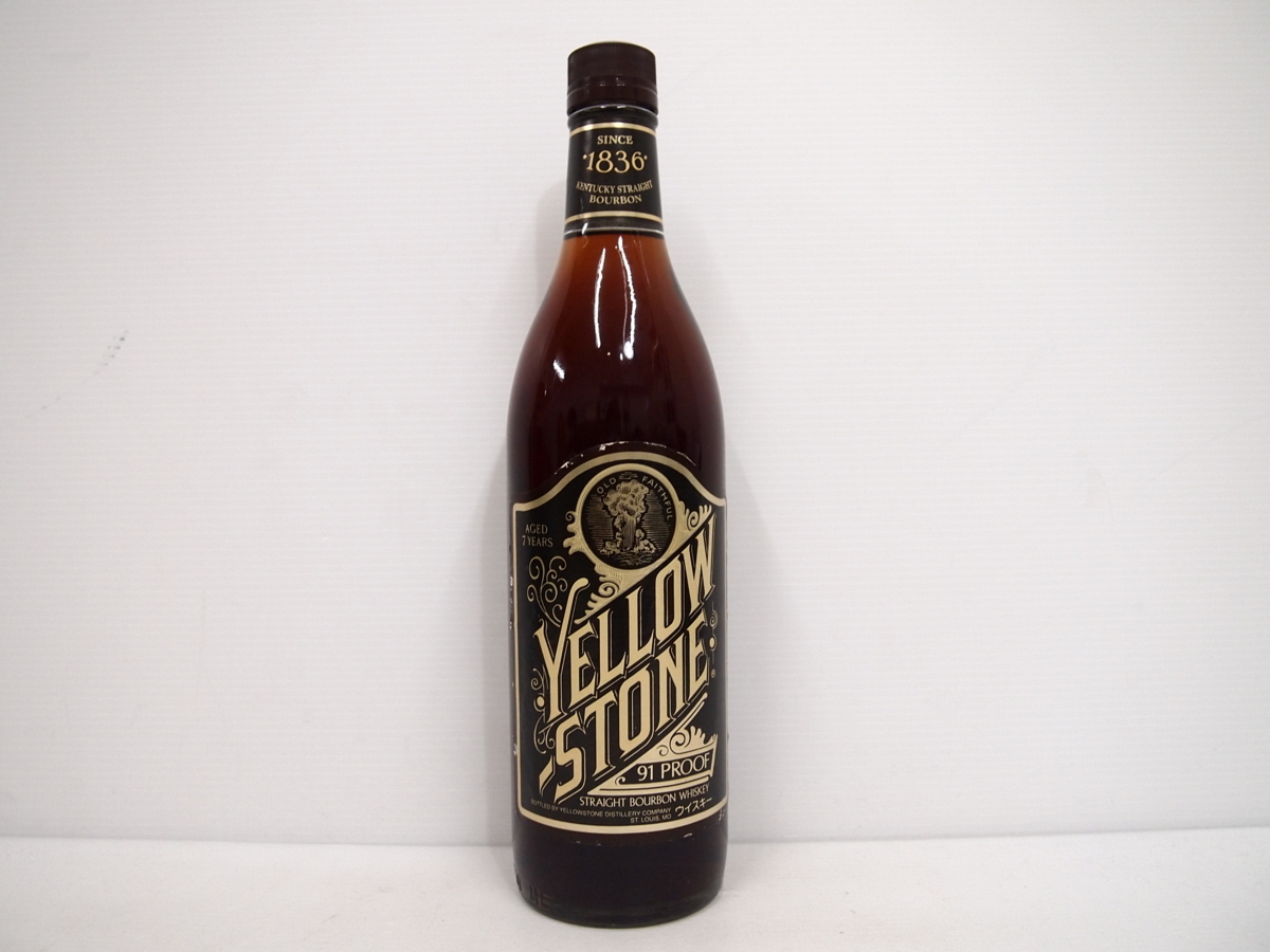 YELLOW STONE イエローストーン 7年 バーボン 古酒　木箱付き YELLOW STONE イエローストーン 7年 バーボン 古酒木箱付き