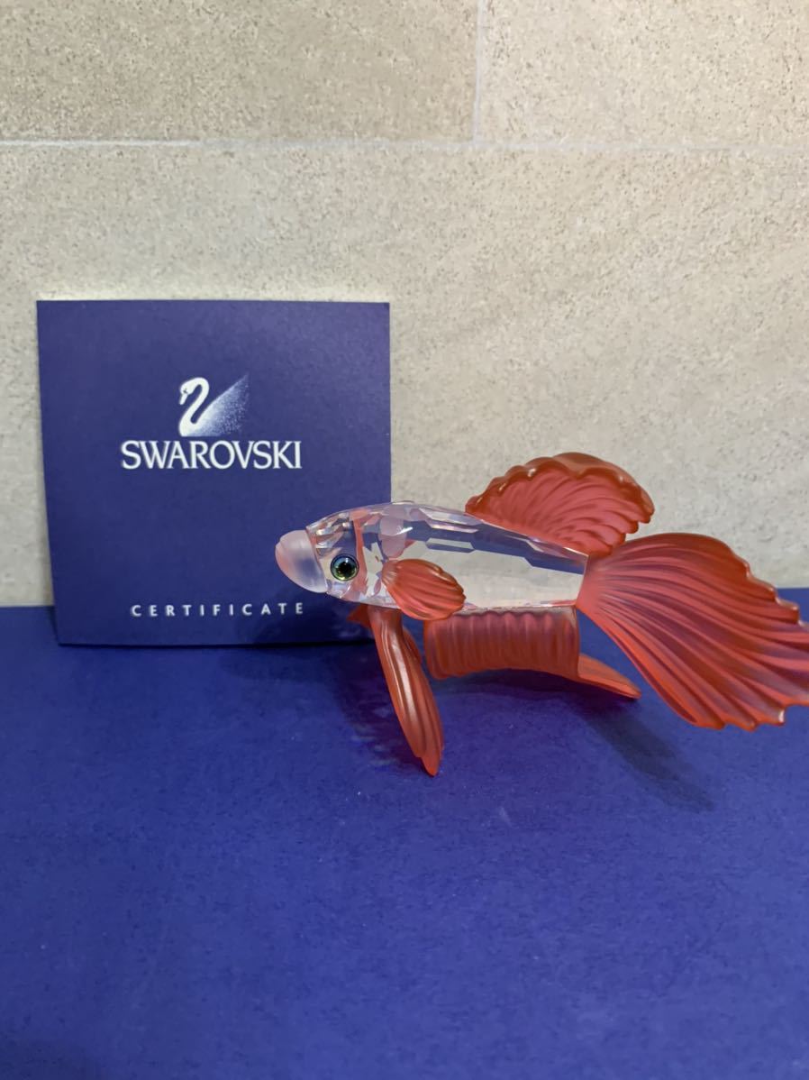 スワロフスキー - Swarovski ファイティングフィッシュ レッド