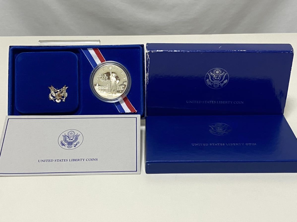 自由の女神 記念コイン ☆1986年 アメリカ合衆国 1886-1986 自由の女神 リバティ コイン