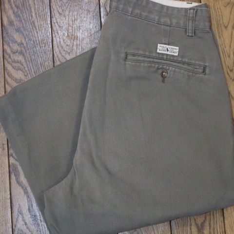 人気セール，新作登場 90s Polo Ralph Lauren チノパンツ ANDREW PANT 29&times;30 グレー 2タック ストレート チノパン ポロチノ ポロ ラルフローレン(ボトムス)｜売買されたオークション情報、yahooの商品情報をアーカイブ公開 男性用