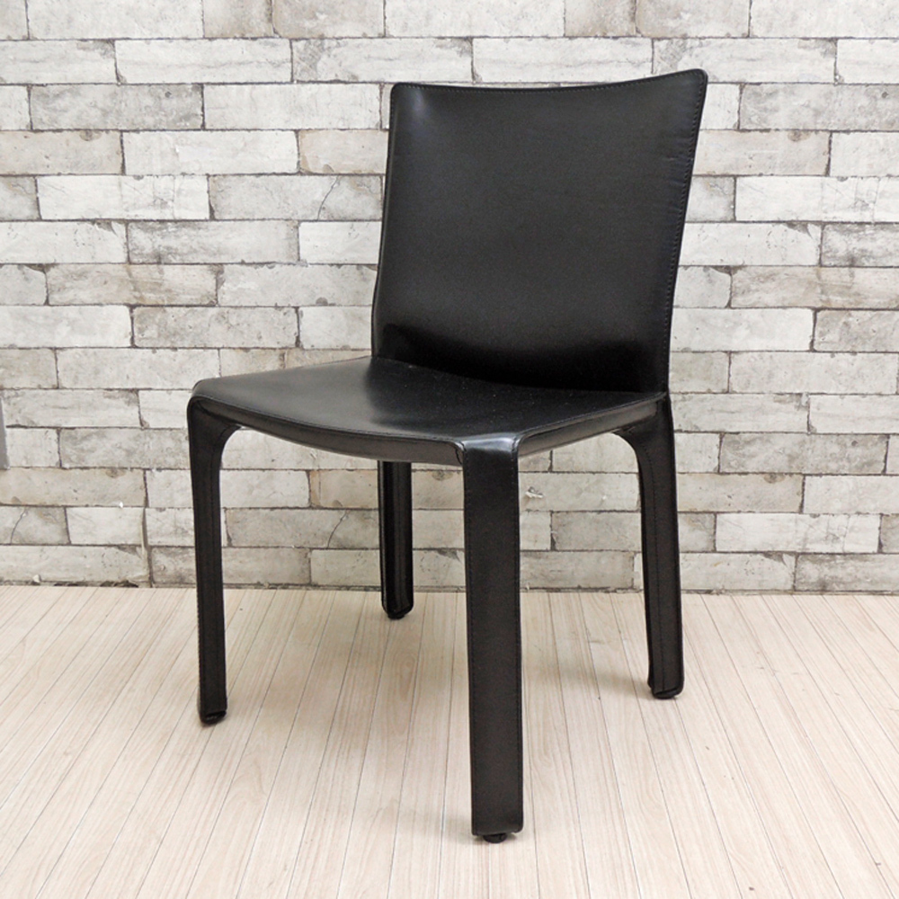 カッシーナ Cassina 412 CAB アームレスチェア キャブチェア 本革