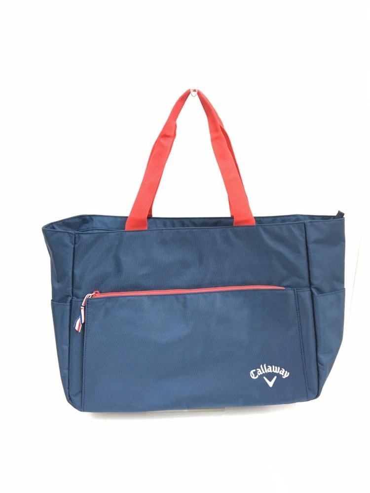 キャロウェイ カートバッグ ネイビー 持ち手レッド ロゴ刺しゅう