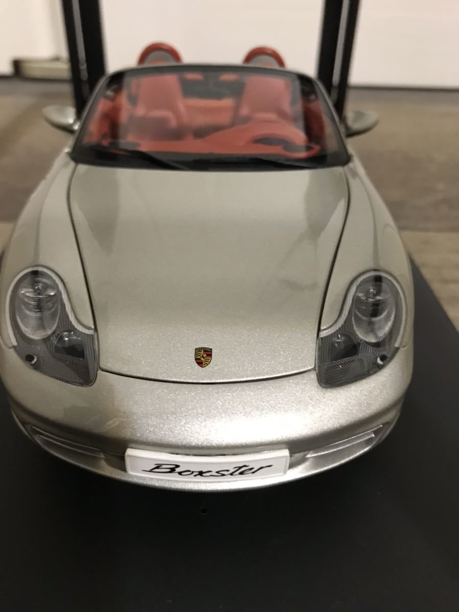 オートアート1/18スケール　ポルシェボクスター ポルシェ 1&frasl;18 オートアート シルバー MODELS オートアートの通販