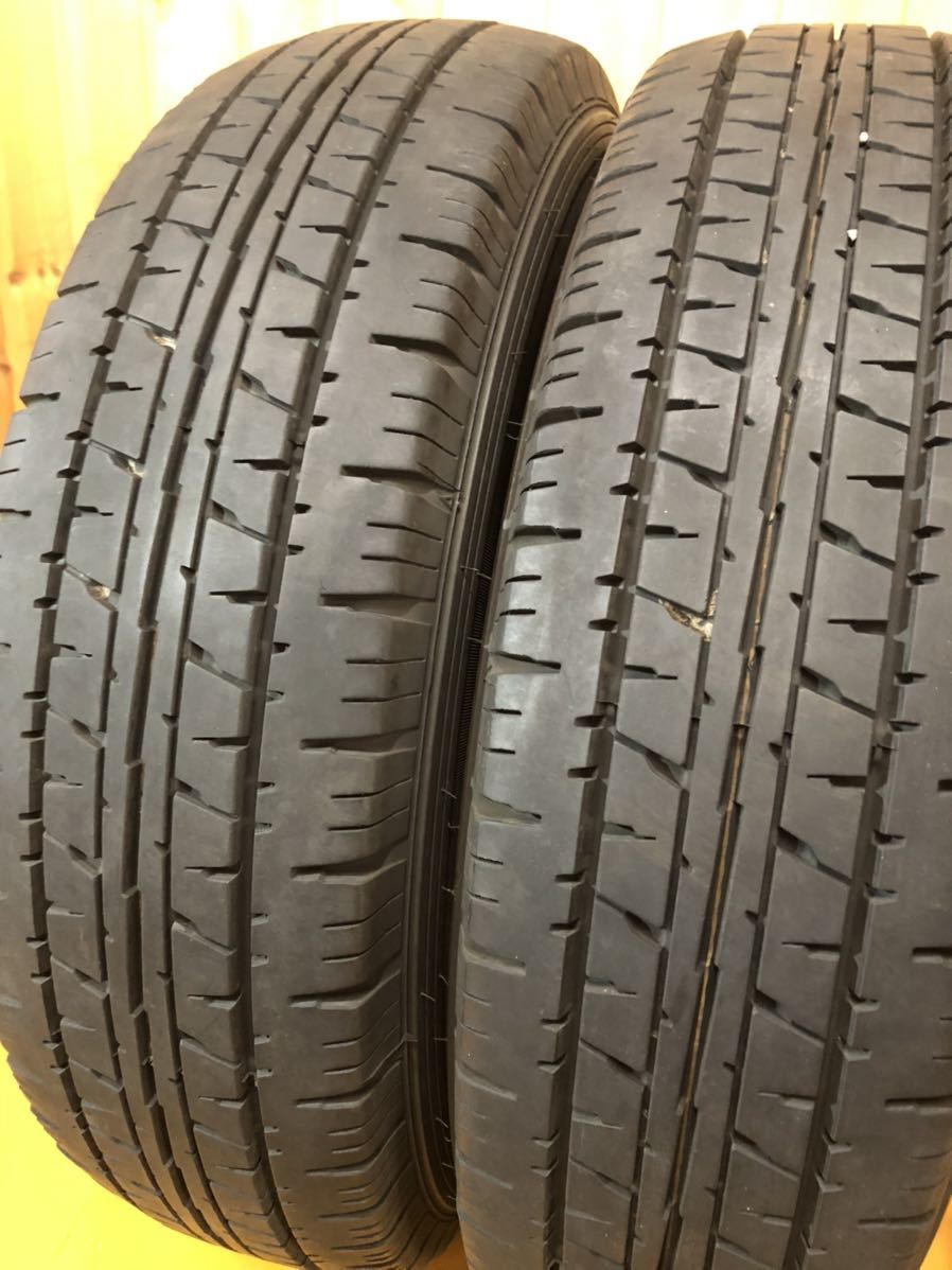 195/80R15 107/105L LT DUNLOP/ENASAVE VAN01 16年 バリ山 ハイエース