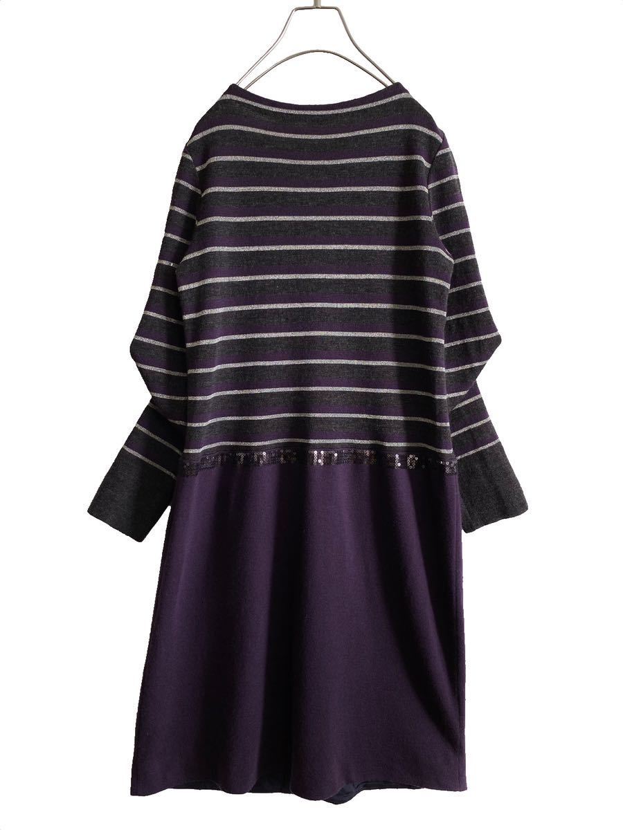 Leilian レリアン プラチナタグ ニット 切り替え ワンピース 11 ワンピース 売買されたオークション情報 Yahooの商品情報をアーカイブ公開 オークファン Aucfan Com