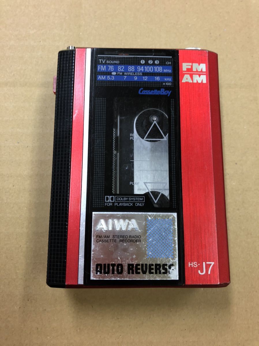 AIWA HS-J7 カセットレコーダー【ジャンク品】 ジャンク】カセット