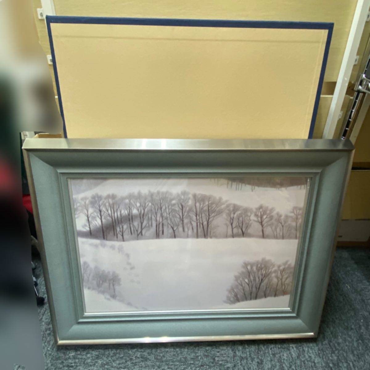 東山魁夷 『冬の旅』 岩絵具 複製画 絵画 美術品 大作 【公式通販】