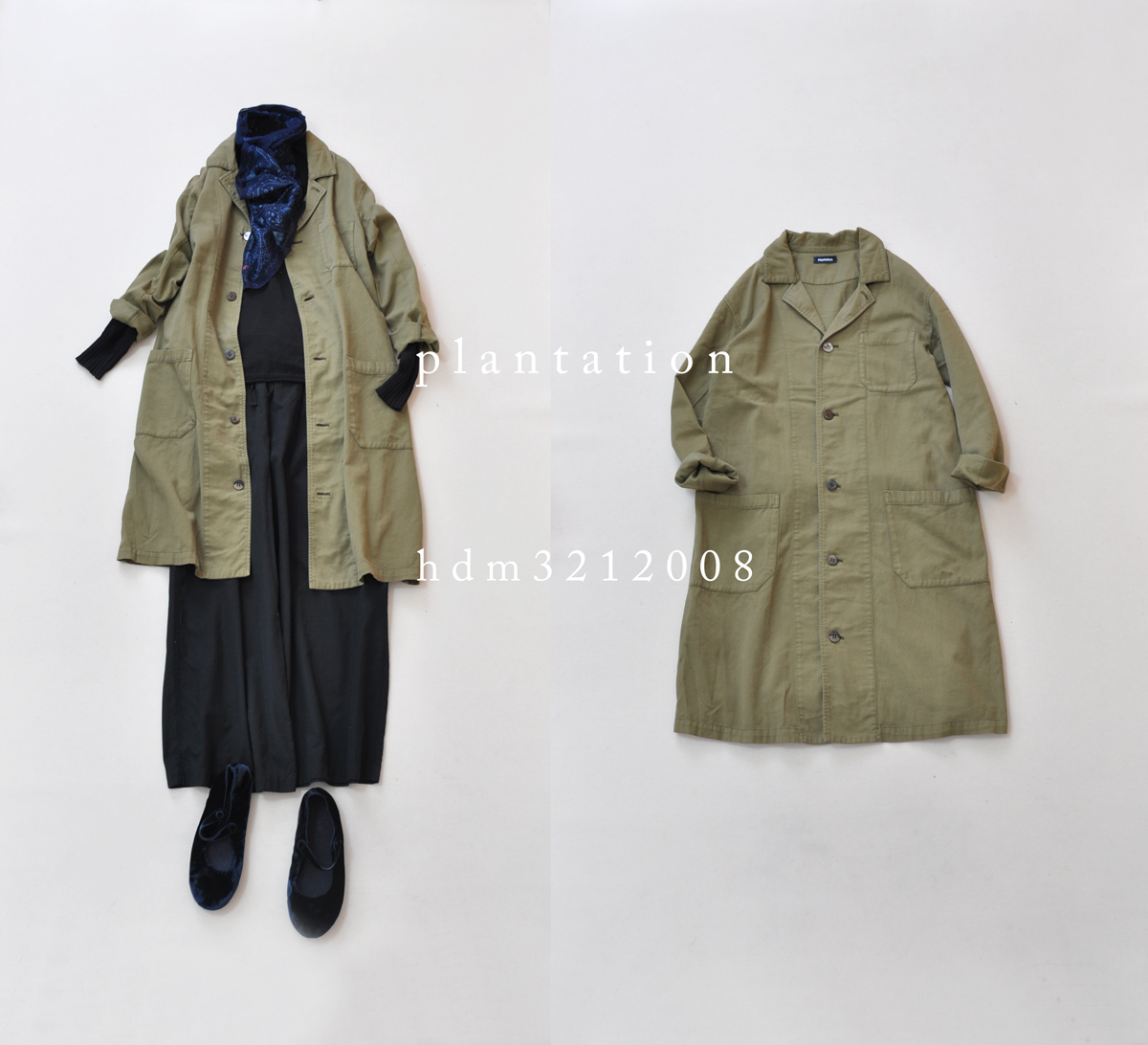 C15☆PINCEAU/パンソー ライナー付き袖ファー取り外し可能モッズコート 