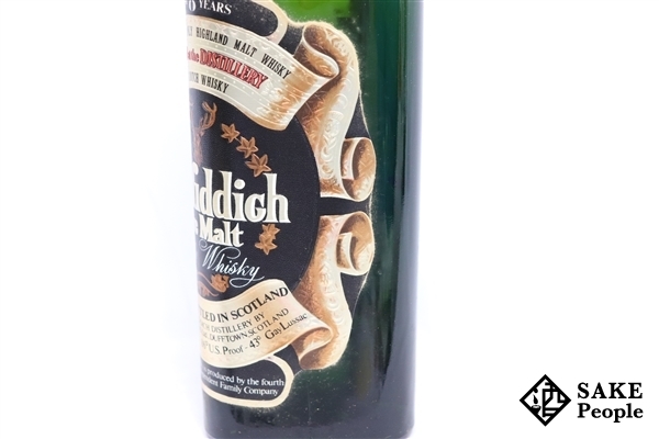 ◇注目! グレンフィデック ピュアモルト 8年 750ml 43% 箱 スコッチ ピュアモルト 8年 グレンフィディック 1円～★古酒★グレンフィディック 箱 SHOP
