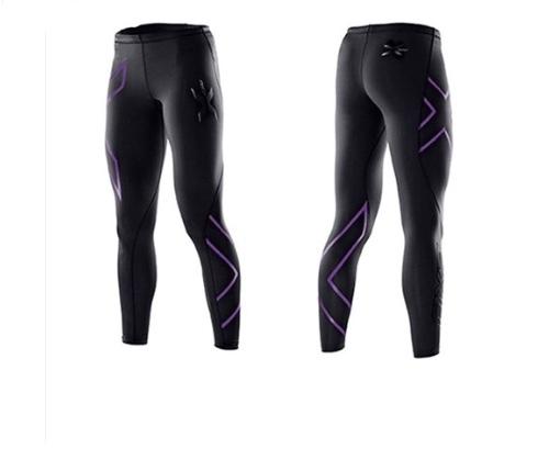 2XU レディース コンプレッション タイツ パープル M マラソン