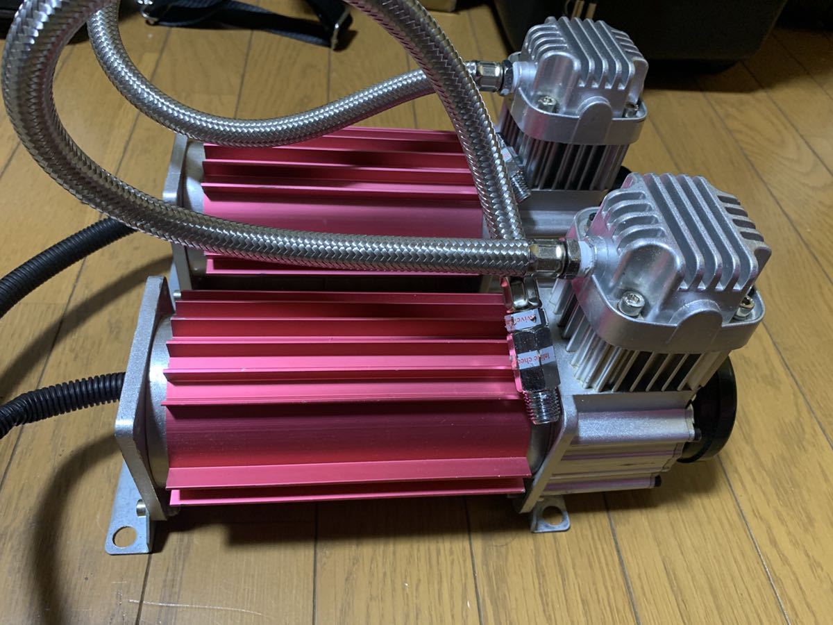 AIRMEXT エアサス一式 200系クラウン 3ガロン コンプレッサー2機 AIRMEXT エアサス一式 200系クラウン 3ガロン コンプレッサー2機