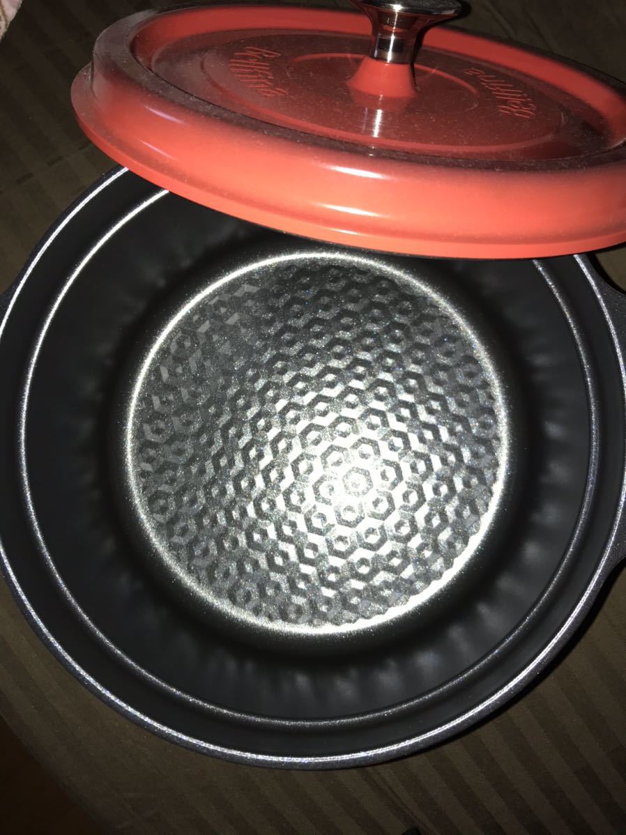 Bellfina 無水調理鍋 無水鍋　無水調理　料理本　22cm 赤_3