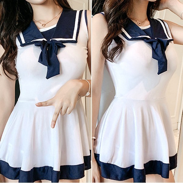 エロかわ 悩殺 制服 Jk Jc コスプレ衣装 清楚 セクシー ワンピース ミニスカ 過激 コスチューム セーラー服 ミニ丈 ｔバック付き 573 学生服 売買されたオークション情報 Yahooの商品情報をアーカイブ公開 オークファン Aucfan Com