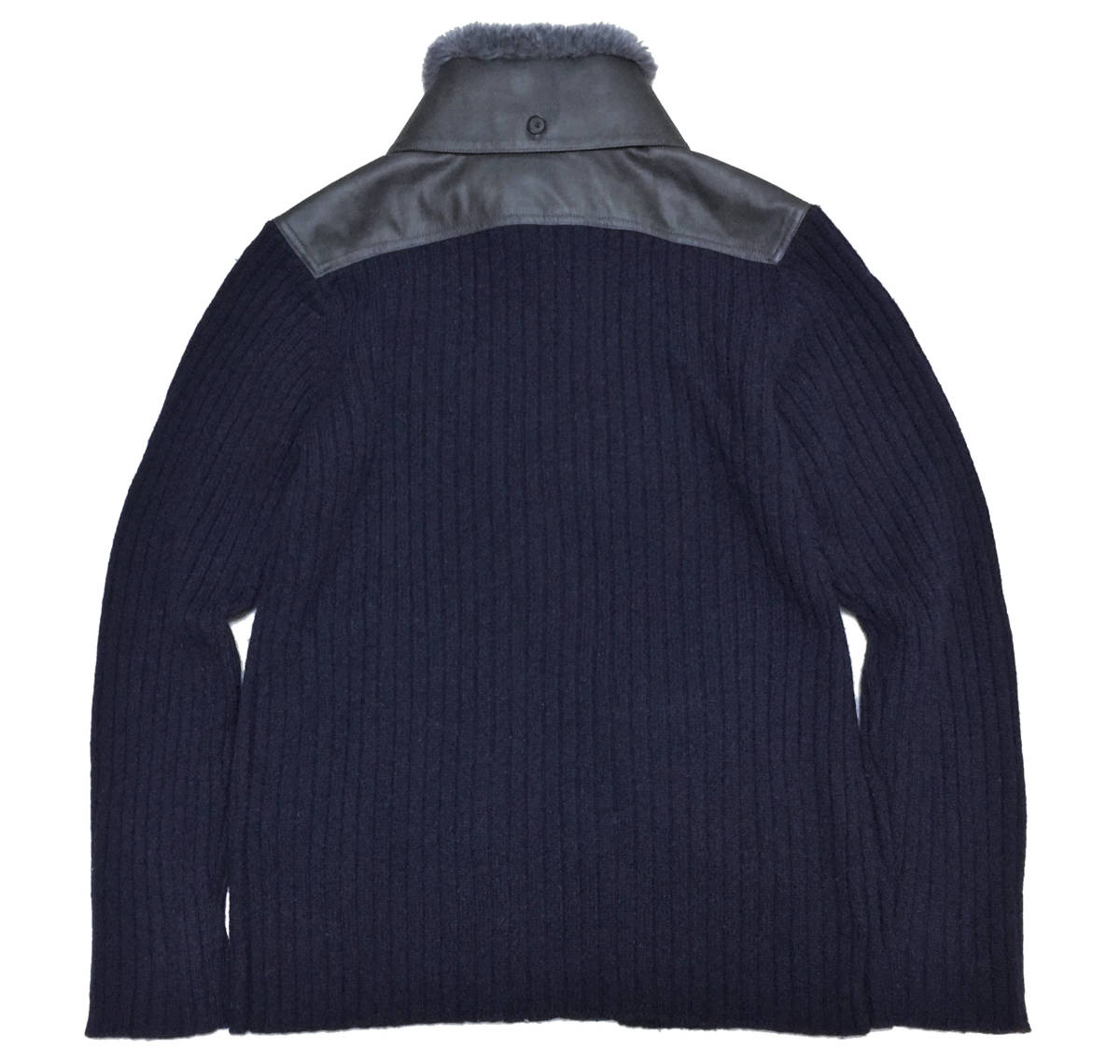 KENT&CURWEN ケント&カーウェン 襟ファー レザー切替 ダブルジップ