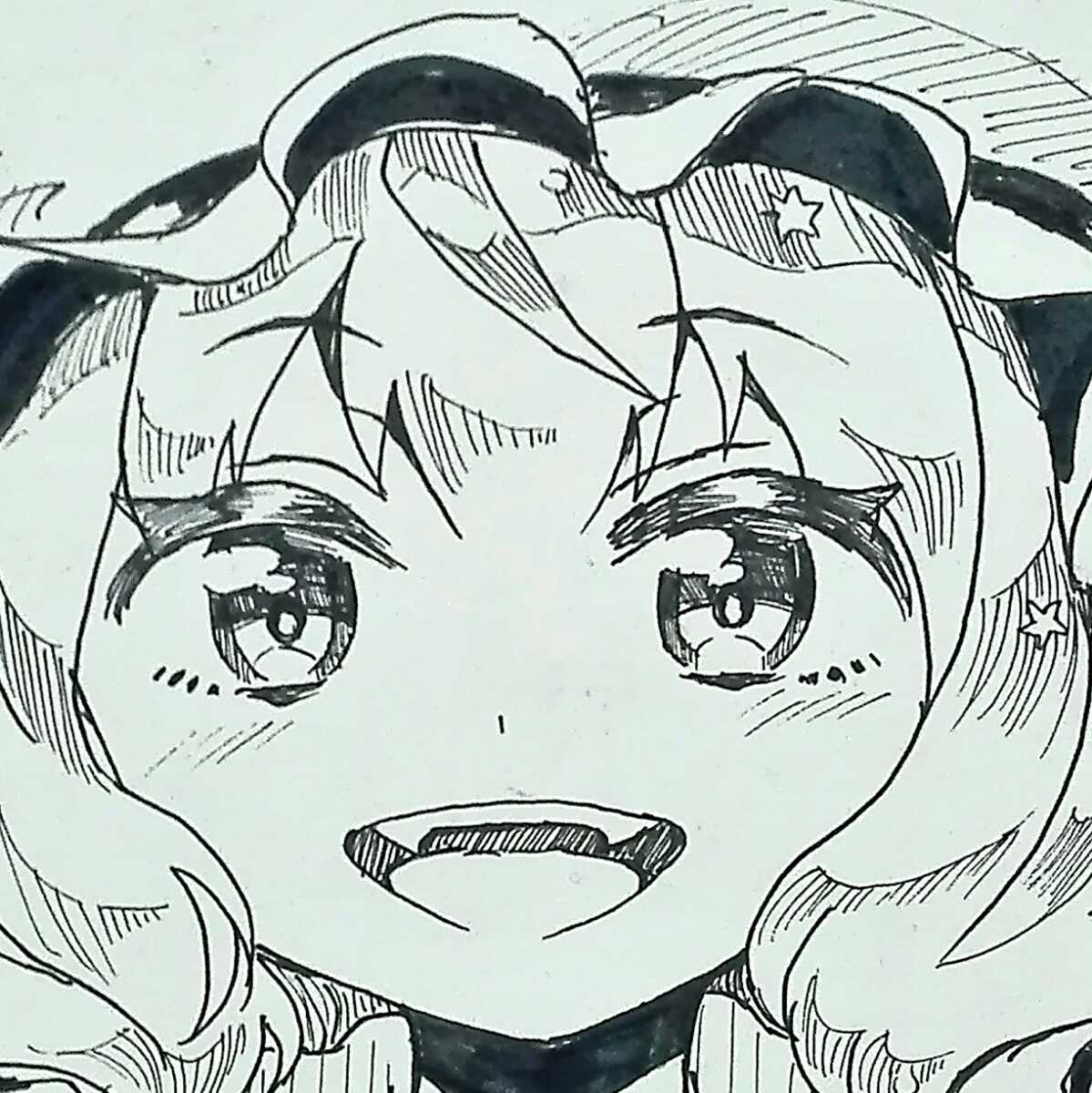 同人手描きイラスト・東方project・ハロウィン・フランドール・ルーミア他　B4