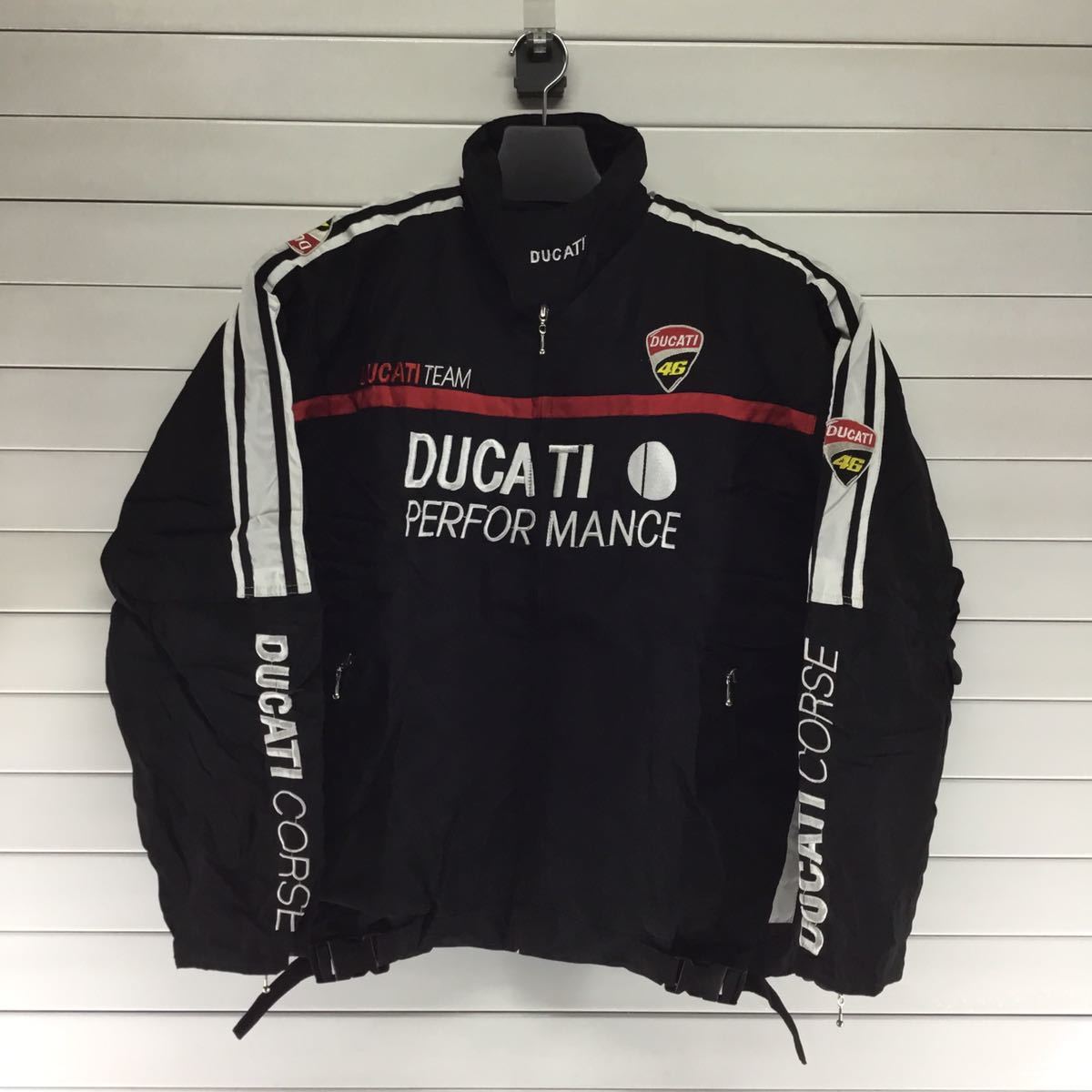 ブルゾン XXLサイズ 黒 DUCATI ドゥカティ レーシングジャケット 