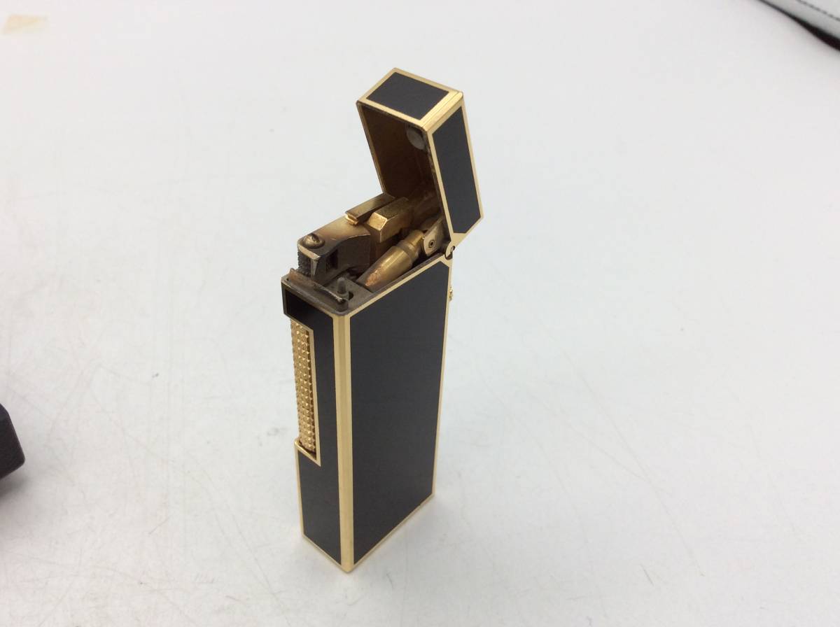 dunhill ガスライター ゴールド×ブラック 本体 dunhill ガスライター