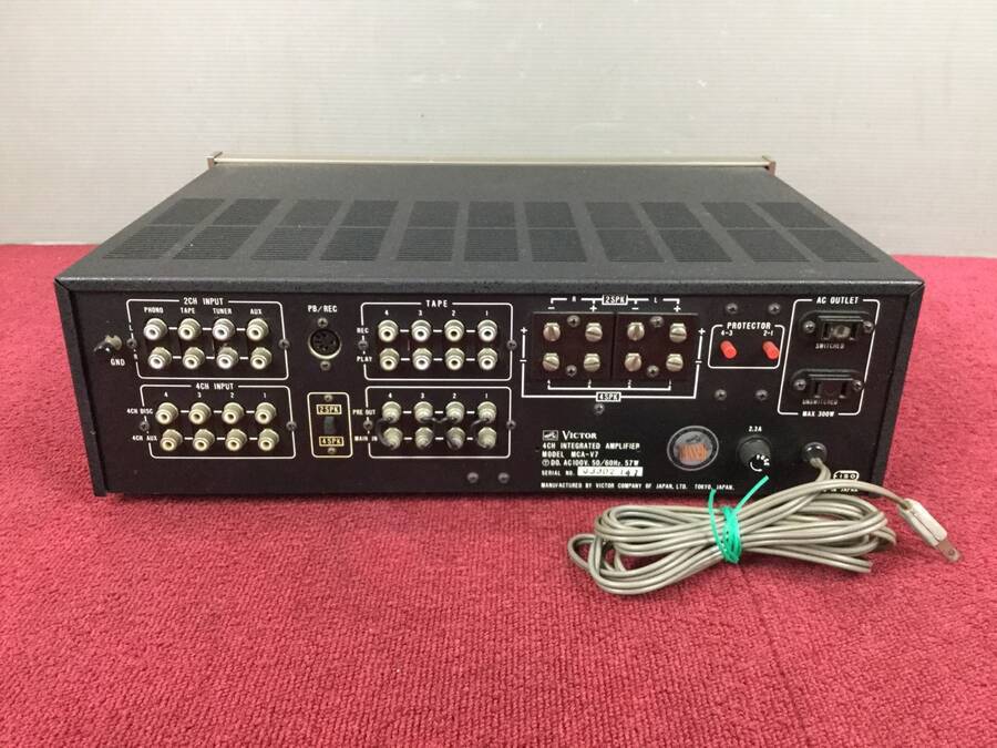 Victor MCA-V7 4チャンネルアンプ◇ジャンク品 美品保証書付 Victor