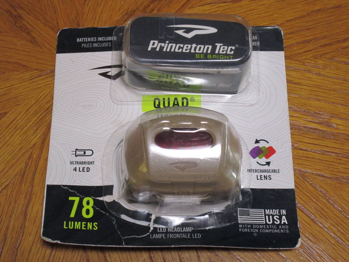 Fronteale Princeton Tec Quad – Edizione Militare USA, 78 Lumen, Impermeabile IPX7