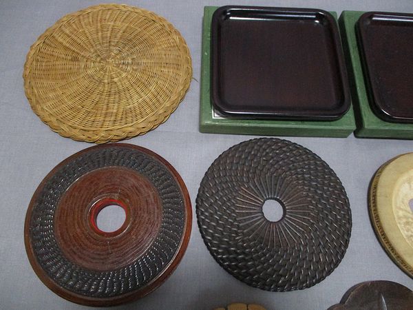 期間限定 価格 0123 釜敷 など まとめて/竹製 竹細工 瓶敷 木製彫