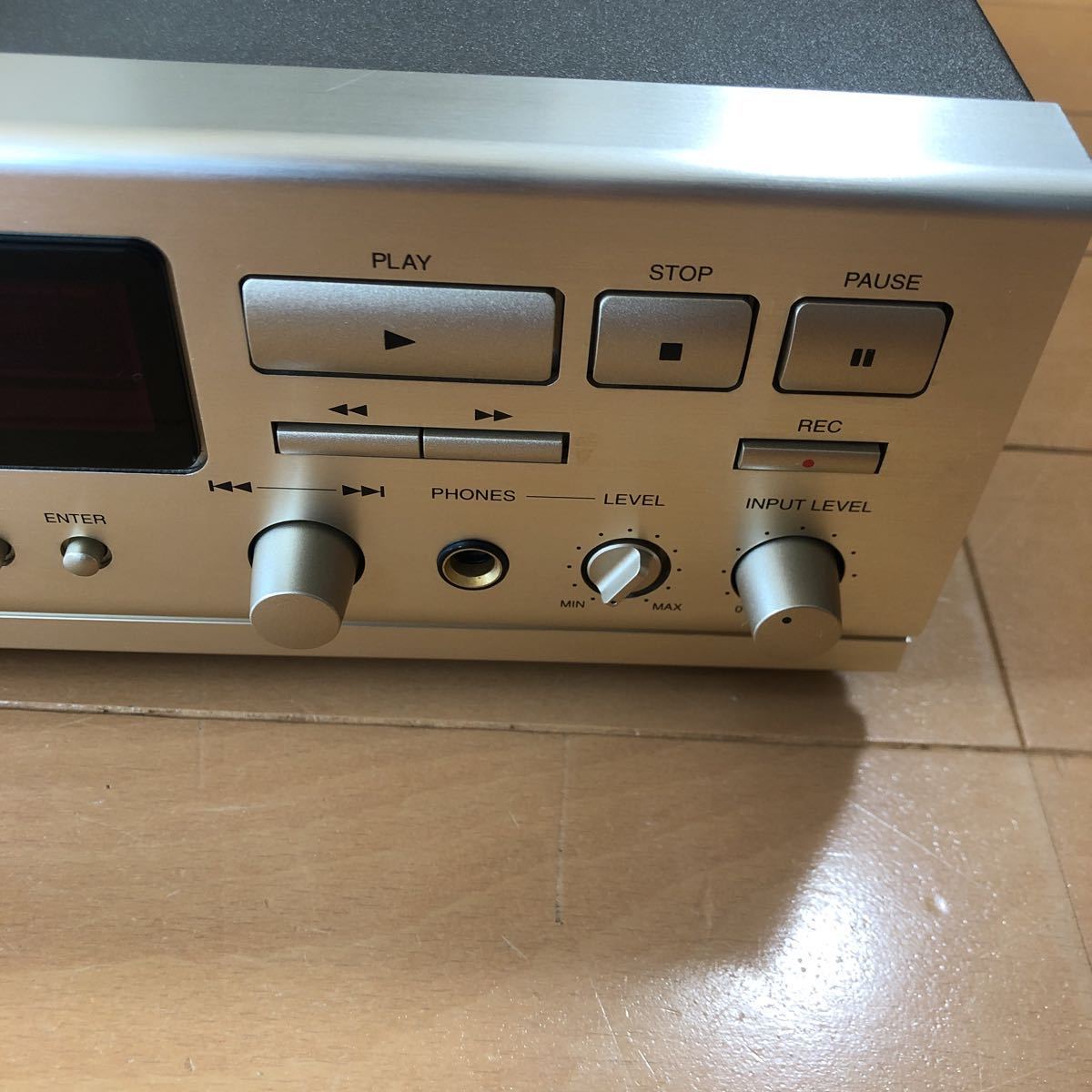 即決 DENON デノン MDプレーヤー DMD-1300 通電OK 本体のみ リモコン