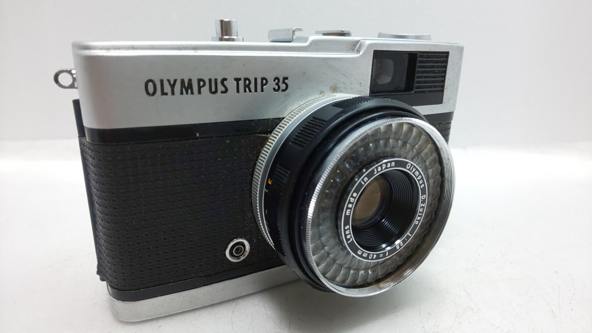中古】OLYMPUS TRIP35 40mm F2.8 シャッター 赤ベロ不良 ジャンク扱