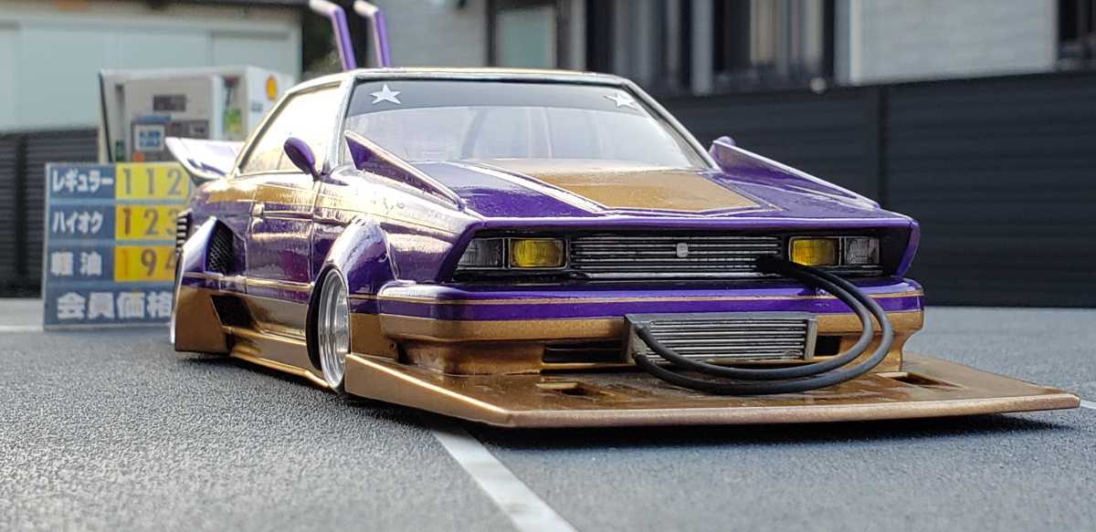 街道レーサー プラモデル 1 24プラモデル完成品 アリイ 71マークII稲妻