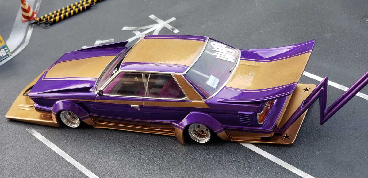 旧車プラモデル完成品アリイ71マークⅡ Yahoo!オークション - アリイ GX71 マークII アドバンカラー 福岡仕様
