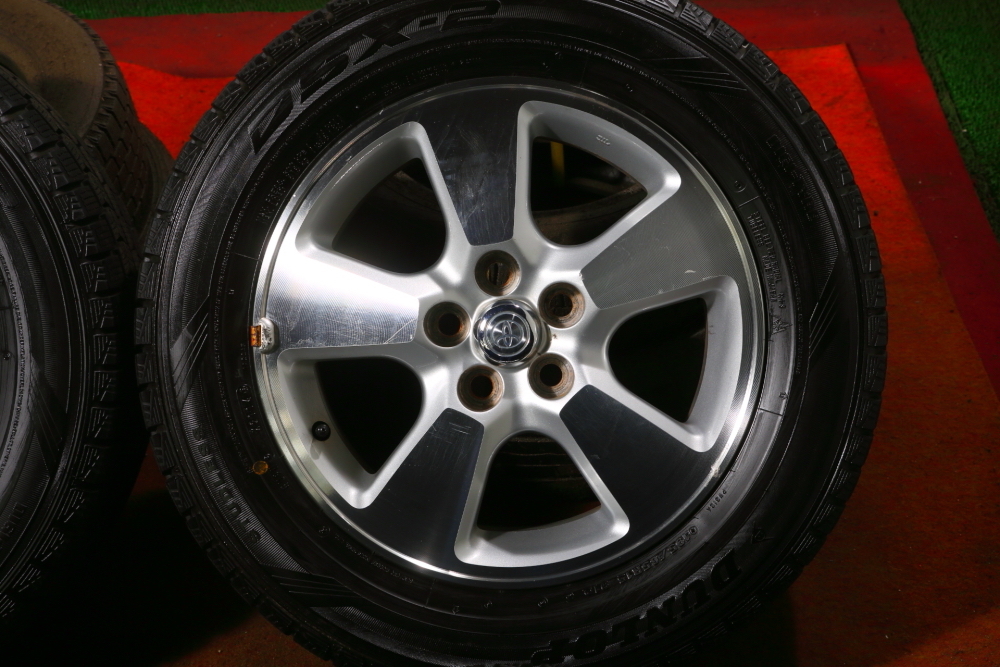 195/65R15 トヨタ純正アルミ ダンロップ スタッドレス 4本SET PCD100