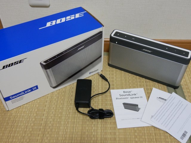 美品】 BOSE SoundLink Bluetooth speaker III シルバー ボーズ