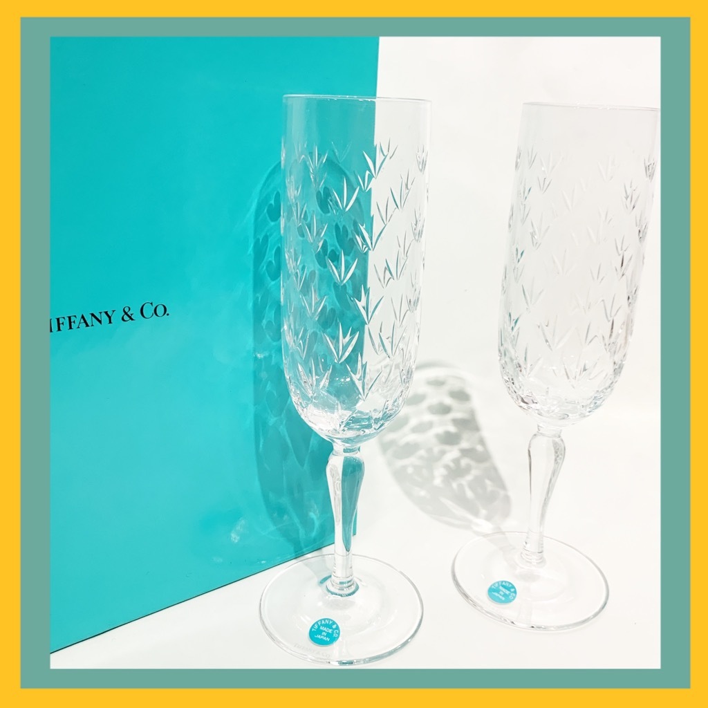 人気，2026 ティファニー/TIFFANY&Co フローレット ペア シャンパングラス クリスタル ①(ティファニー)｜売買されたオークション情報、yahooの商品情報をアーカイブ公開 - オークファン ティファニー