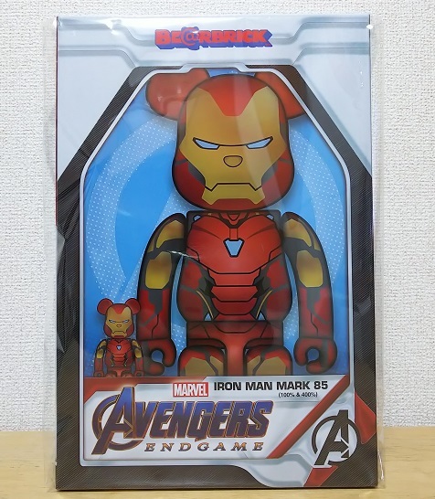 即決 IRON MAN MARK 85 BE@RBRICK 100％ & 400％　新品 MEDICOM TOY アイアンマン マーク 85 ベアブリック メディコムトイ 2G OSAKA MAN IRON - US 1000% 100%