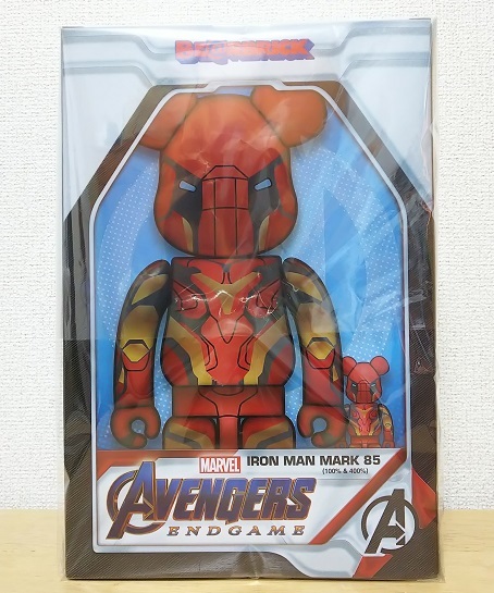 即決 IRON MAN MARK 85 BE@RBRICK 100％ & 400％　新品 MEDICOM TOY アイアンマン マーク 85 ベアブリック メディコムトイ 2G OSAKA MAN IRON - US 1000% 100%