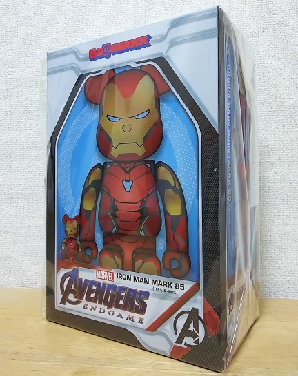 即決 IRON MAN MARK 85 BE@RBRICK 100％ & 400％　新品 MEDICOM TOY アイアンマン マーク 85 ベアブリック メディコムトイ 2G OSAKA MAN IRON - US 1000% 100%
