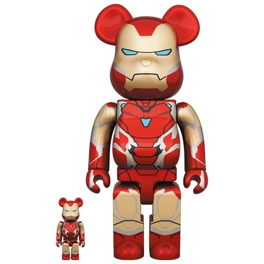 即決 IRON MAN MARK 85 BE@RBRICK 100％ & 400％　新品 MEDICOM TOY アイアンマン マーク 85 ベアブリック メディコムトイ 2G OSAKA MAN IRON - US 1000% 100%